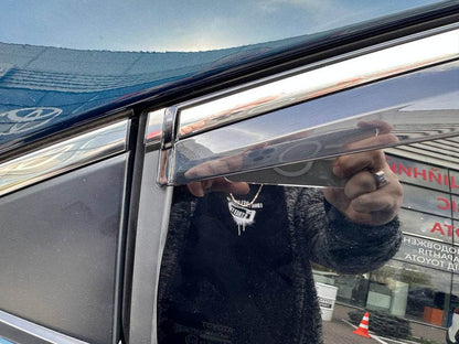 Windshields with chrome (4 pcs, Sunplex Chrome) for Toyota Corolla 2019↗︎ - Reelken Auto