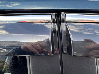 Window Deflectors with Chrome Trim (4 pcs, Sunplex Chrome) for Toyota Corolla 2019- - image 4