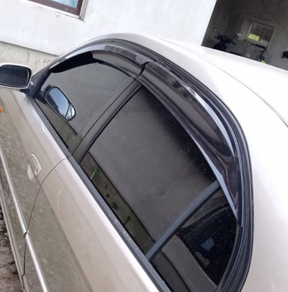 Window Deflectors (4 pcs, Sunplex Sport) for Honda Civic Sedan VII 2001-2006 - image 3