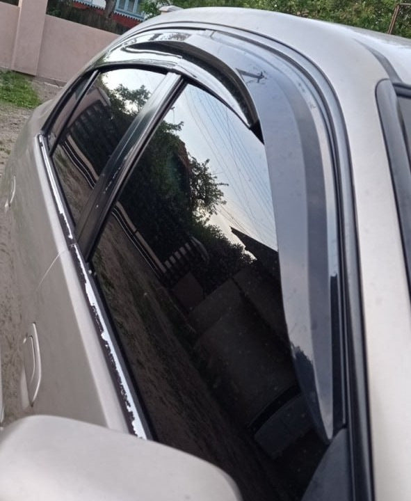 Window Deflectors (4 pcs, Sunplex Sport) for Honda Civic Sedan VII 2001-2006 - image 6