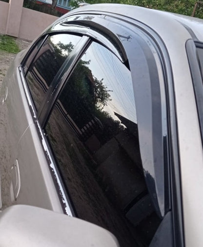 Window Deflectors (4 pcs, Sunplex Sport) for Honda Civic Sedan VII 2001-2006 - image 6