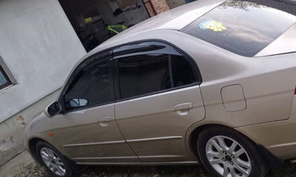 Window Deflectors (4 pcs, Sunplex Sport) for Honda Civic Sedan VII 2001-2006 - image 7