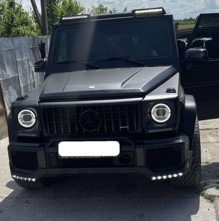 Front bumper lip BRBS for Mercedes G сlass W463 1990-2018 - image 1