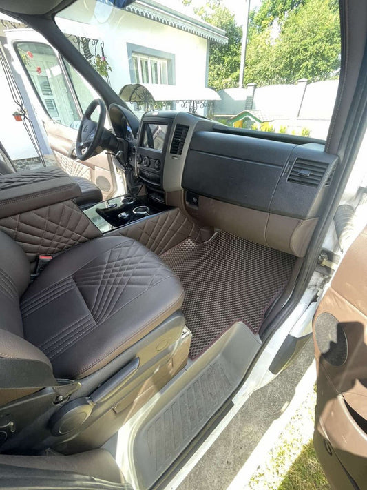 EVA floor mats V1 (brown) for Mercedes Sprinter W906 2006-2018 - image 2