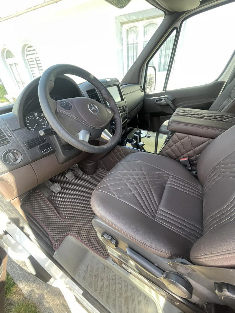EVA floor mats V1 (brown) for Mercedes Sprinter W906 2006-2018 - image 1