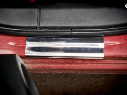 Stainless Steel Door Sill Protectors (Carmos V2, 4 pcs) for Nissan Qashqai 2014-2021 - image 4