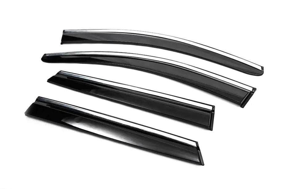 Chrome Windshields (4 pcs., Sunplex Chrome) for Nissan Qashqai 2014-2021 - Reelken Auto