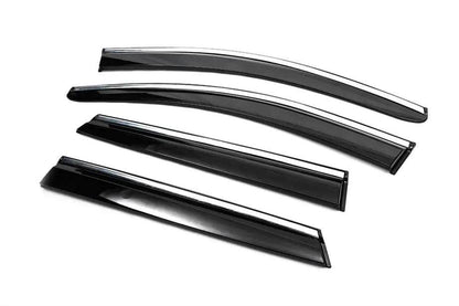 Chrome Windshields (4 pcs., Sunplex Chrome) for Nissan Qashqai 2014-2021 - Reelken Auto