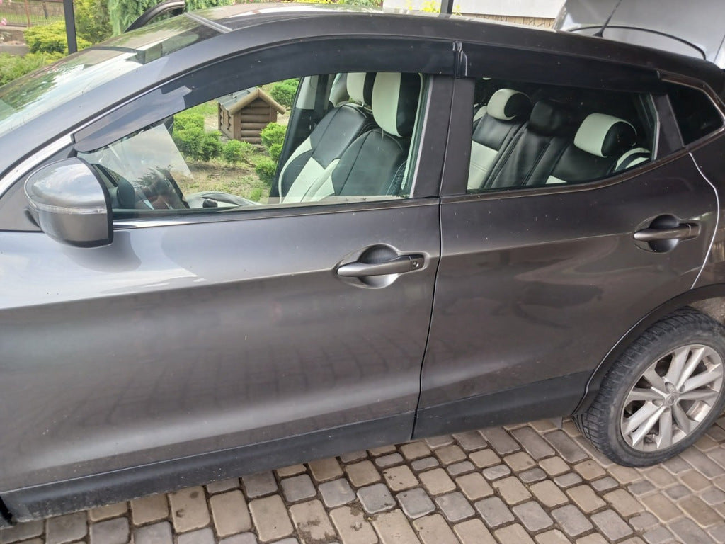 Window Deflectors (4 pcs, Sunplex Sport) for Nissan Qashqai 2014-2021 - image 1