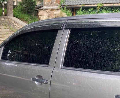Windshields with chrome (4 pcs, Sunplex Chrome) for Toyota Hilux 2015↗ - Reelken Auto