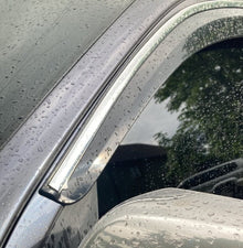 Window Deflectors with Chrome Trim (4 pcs, Sunplex Chrome) for Toyota Hilux 2015- - image 1