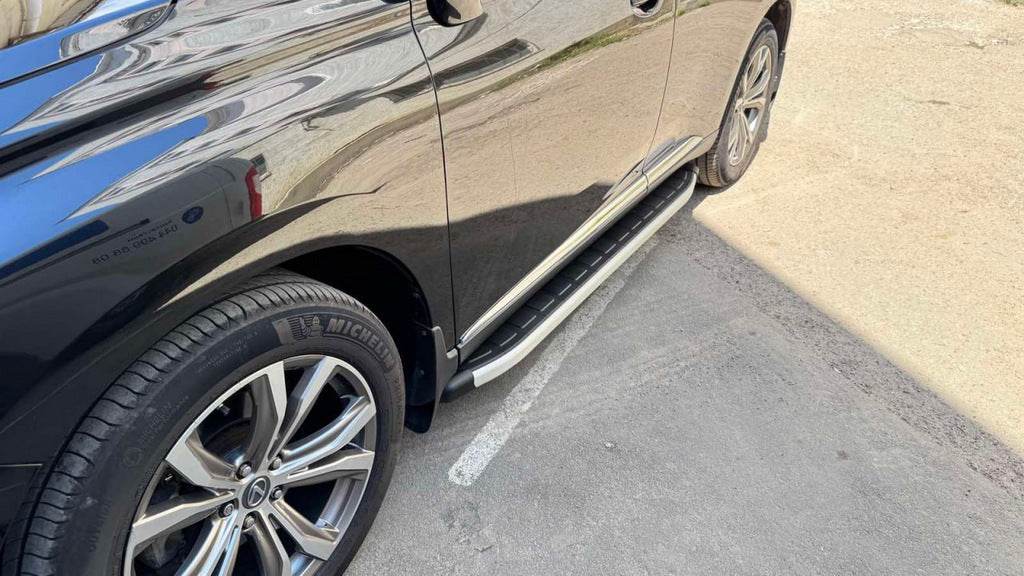 Side sills Fullmond (2 pieces, aluminum) for Lexus RX 2009-2015 - Reelken Auto