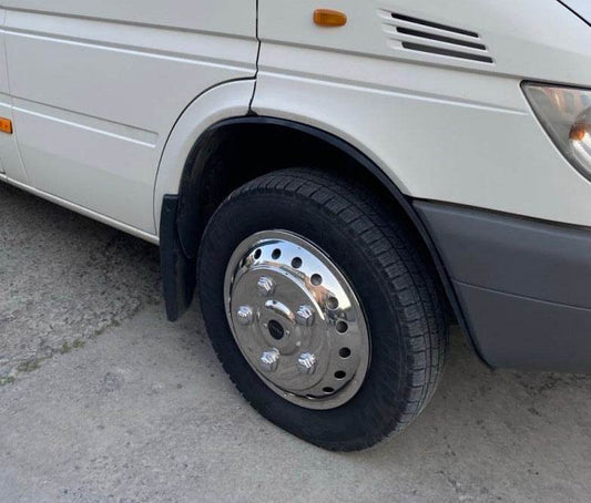 Stainless steel caps Exclusive V2 (2-roll) for Volkswagen LT 1995-2006 - Reelken Auto