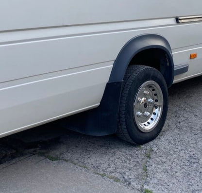 Stainless Steel Wheel Covers Exclusive V2 (2-ring design) for Volkswagen LT 1995-2006 - image 2