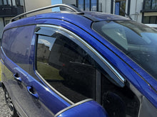 Window Deflectors with Chrome Trim (4 pcs, Sunplex Chrome) for Ford Courier 2014-2023 - image 2