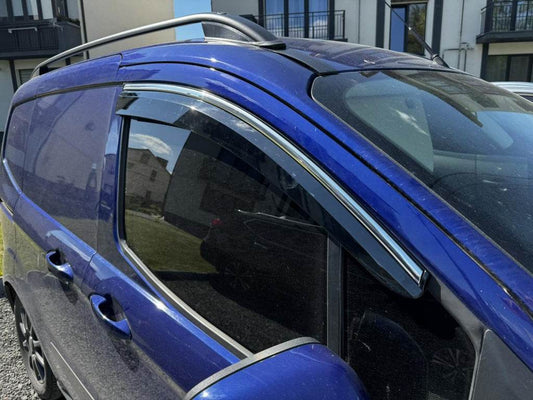 Windshields with chrome (4 pcs, Sunplex Chrome) for Ford Courier 2014-2023 - Reelken Auto