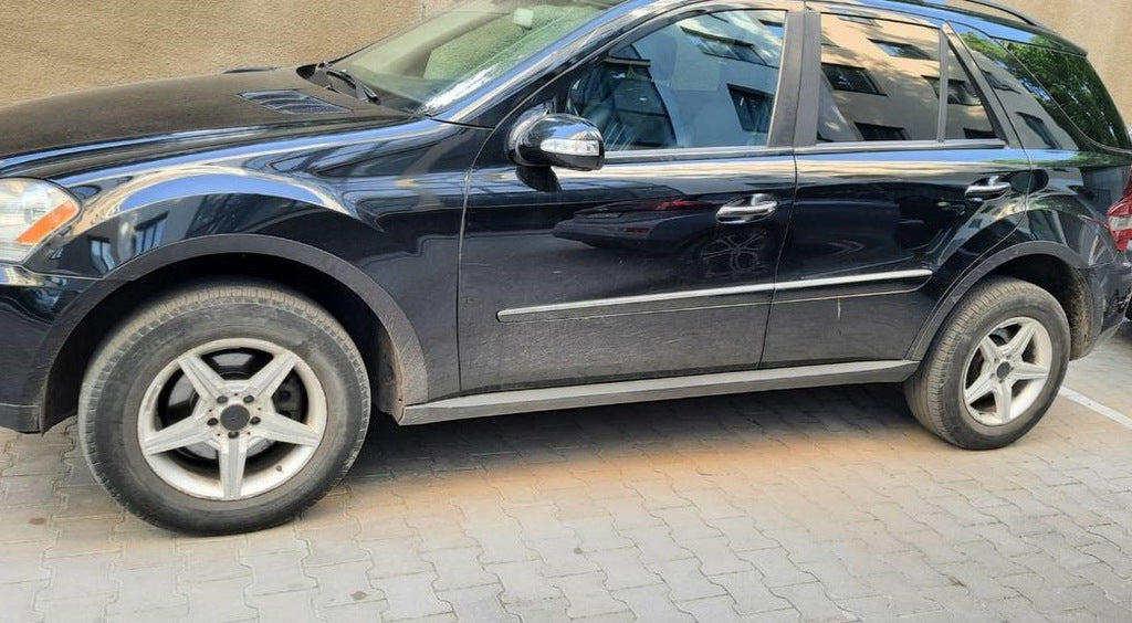 Fender flares (4 pcs, black, ABS plastic) for Mercedes ML W164 2005-2011 - image 1