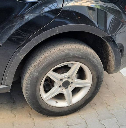 Fender flares (4 pcs, black, ABS plastic) for Mercedes ML W164 2005-2011 - image 2