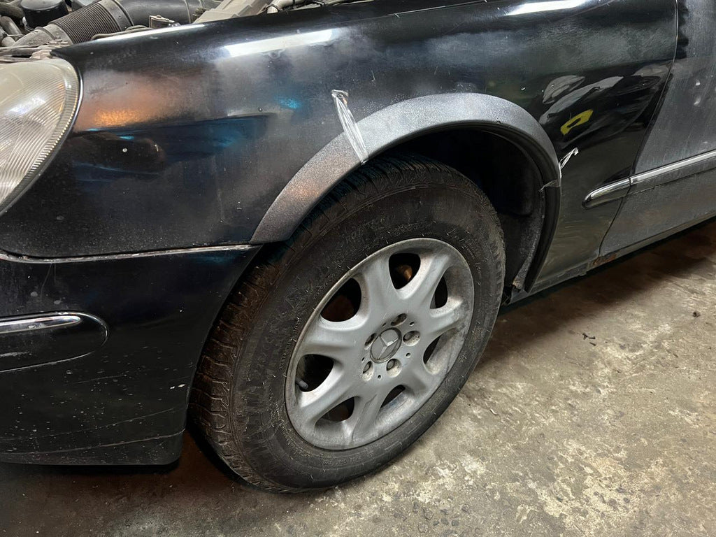 Fender flares (4pcs, black, ABS plastic) for Mercedes S-сlass W220 1998-2005 - image 1