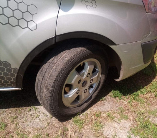 Fender flares (6 pcs, black) for Ford Custom 2013-2022 - image 1