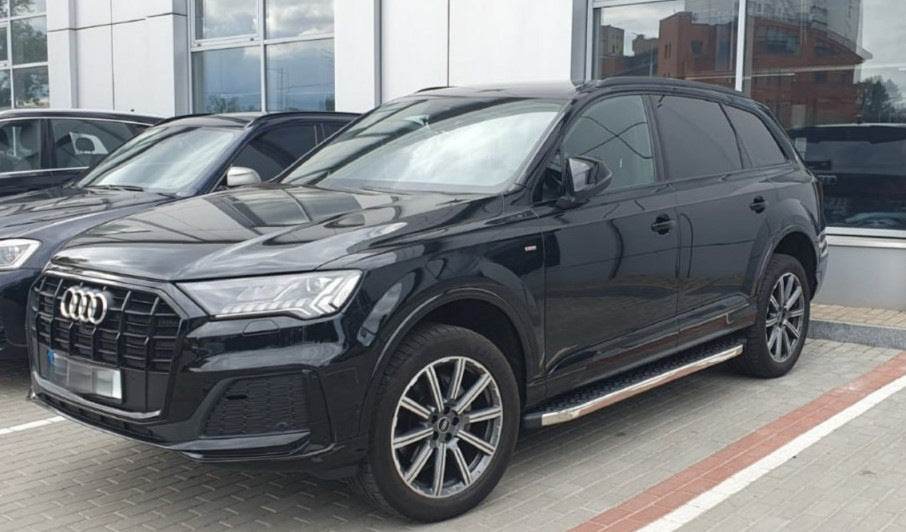Side area BlackLine (2 pcs., Aluminum) for Audi Q7 2015- - Reelken Auto