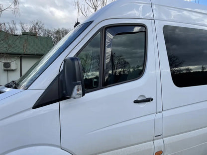 In-Channel Wind Deflectors (2 pcs, HEKO) for Mercedes Sprinter W906 2006-2018 - image 3