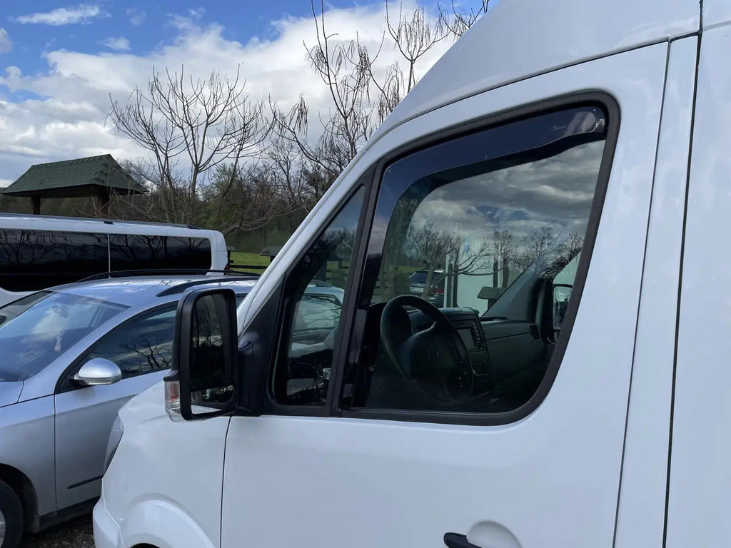 In-Channel Wind Deflectors (2 pcs, HEKO) for Mercedes Sprinter W906 2006-2018 - image 1