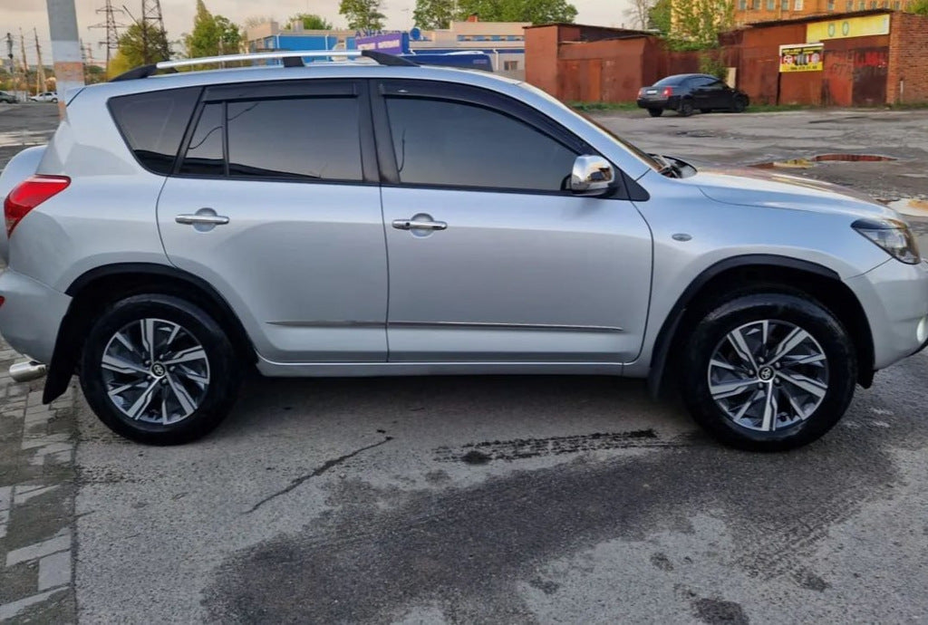 Fender flares (4pcs, black, ABS plastic) for Toyota Rav 4 2006-2013 - image 1