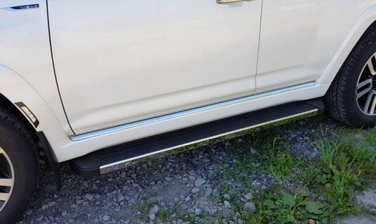 Side sills design 2020 OEM (2 pcs, aluminum) for Toyota 4Runner 2009-2024 - Reelken Auto