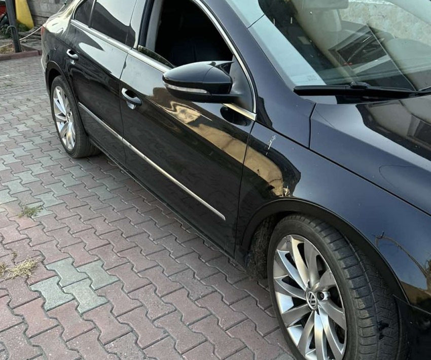 Fender flares 2008-2012 (4 pcs, black, ABS plastic) for Volkswagen Passat СС 2008-2017 - image 3