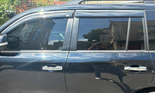 Window deflectors with chrome trim (4 pcs, Niken) for Toyota Land Cruiser 200 2007-2021 - image 1
