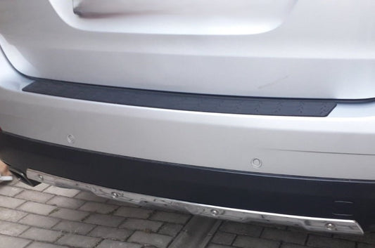 Universal overlay on the rear bumper DPT V-2 (ABS) (90cm, black mat) - image 2