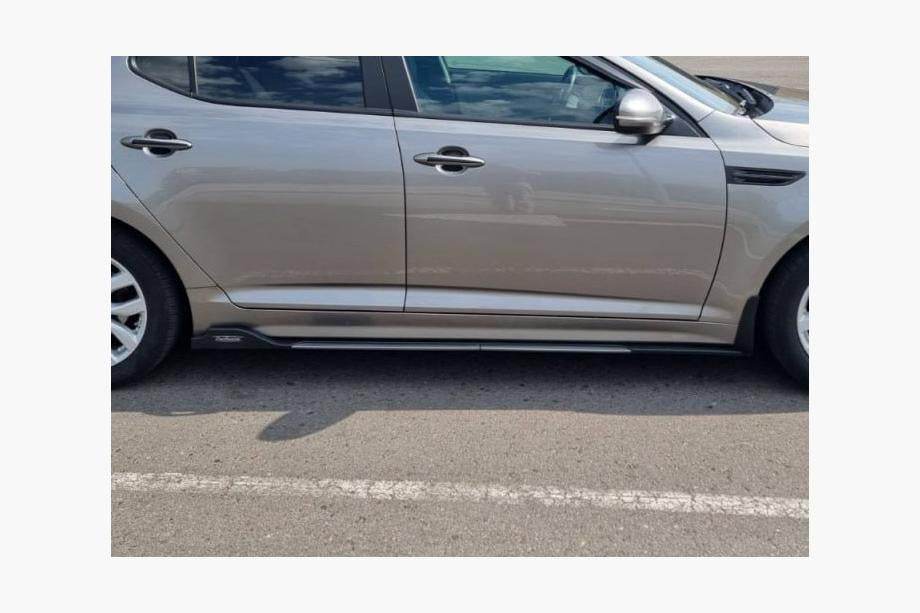 Universal overlays on side sills Niken Gray (ABS) (4pcs) - Reelken Auto