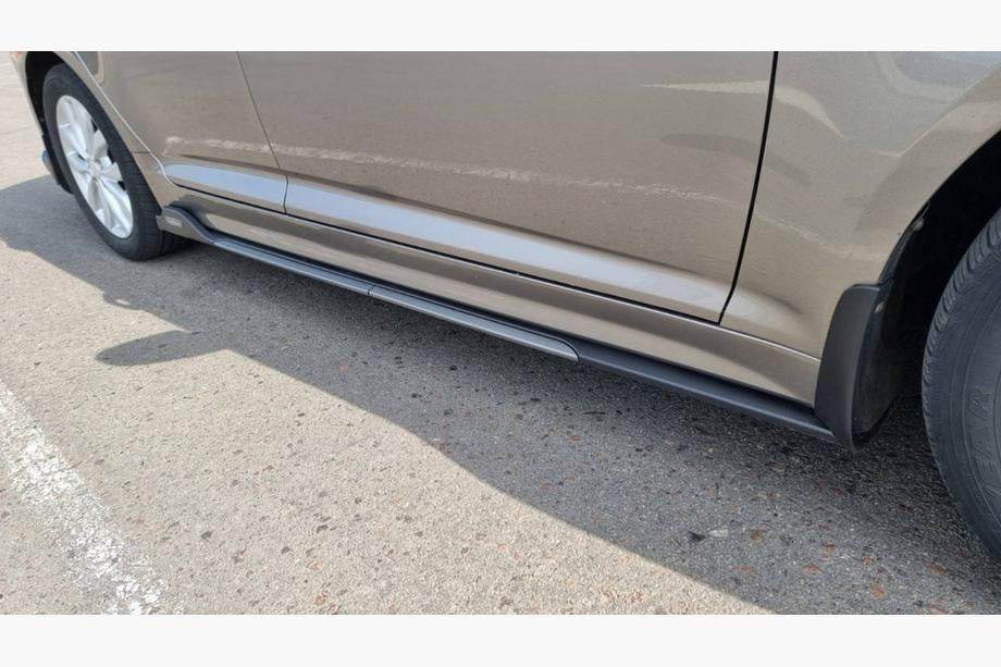 Universal overlays on side sills Niken Gray (ABS) (4pcs) - Reelken Auto