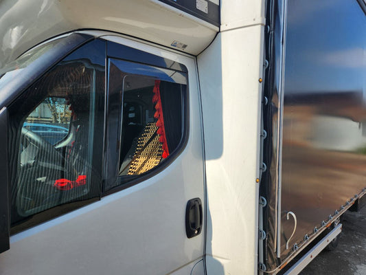In-channel window deflectors (smoke, 2 pcs, Cagatay) for Iveco Daily 2014- - image 2