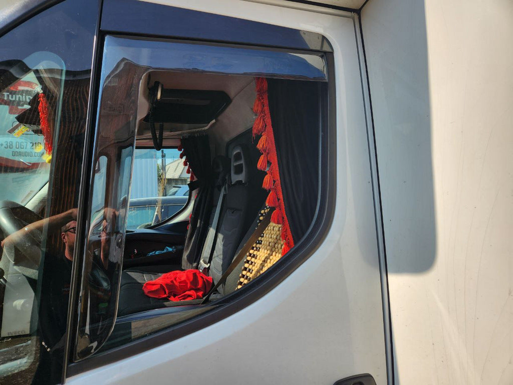 In-channel window deflectors (smoke, 2 pcs, Cagatay) for Iveco Daily 2014- - image 1