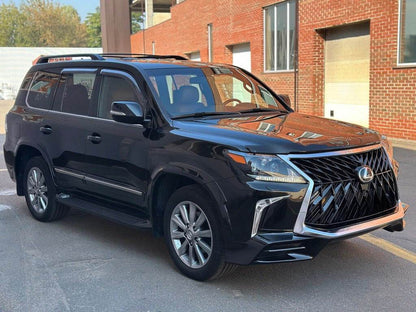 Front bumper for 2008-2015 in the style of restyling (for painting) for Lexus LX570/450d - Reelken Auto