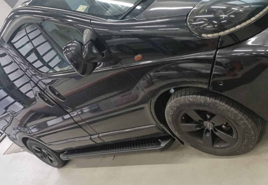 Side Steps Allmond Black (2 pcs, Aluminum) for Nissan Primastar 2002-2014 - image 5