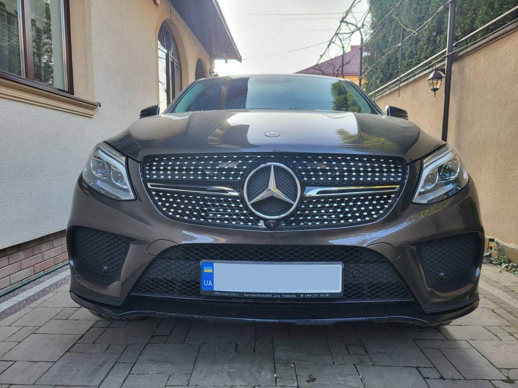 Tuning Front Grille (Diamond Silver) for Mercedes GLE coupe C292 2015-2019 - image 1