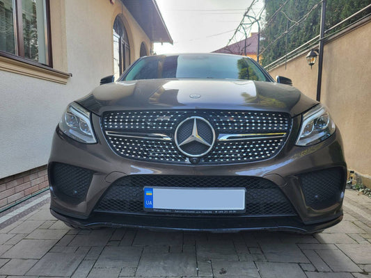Tuning Front Grille (Diamond Silver) for Mercedes GLE coupe C292 2015-2019 - image 1