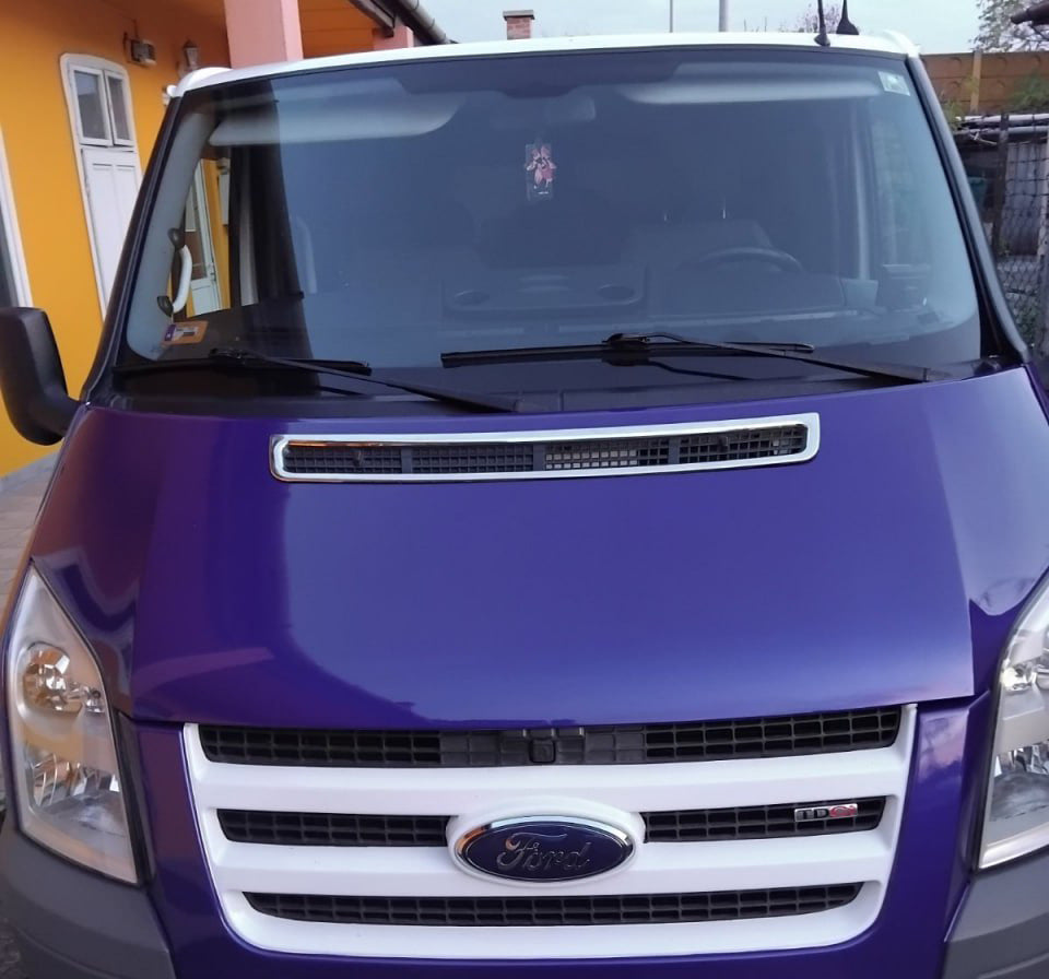 Chrome Hood Trim (Stainless Steel) for Ford Transit 2000-2014 - image 4
