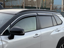 Window deflectors with chrome trim (4 pcs, Niken) for Toyota Corolla Cross 2020- - image 1