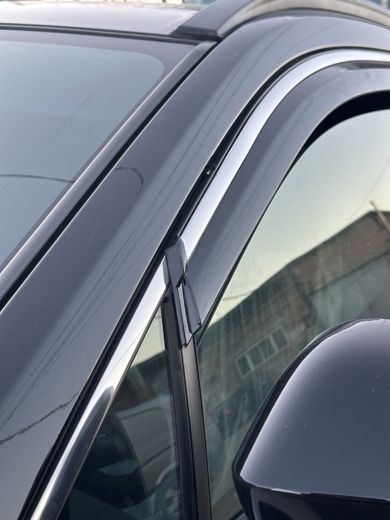 Window deflectors with chrome trim (4 pcs, Niken) for Toyota Corolla Cross 2020- - image 6