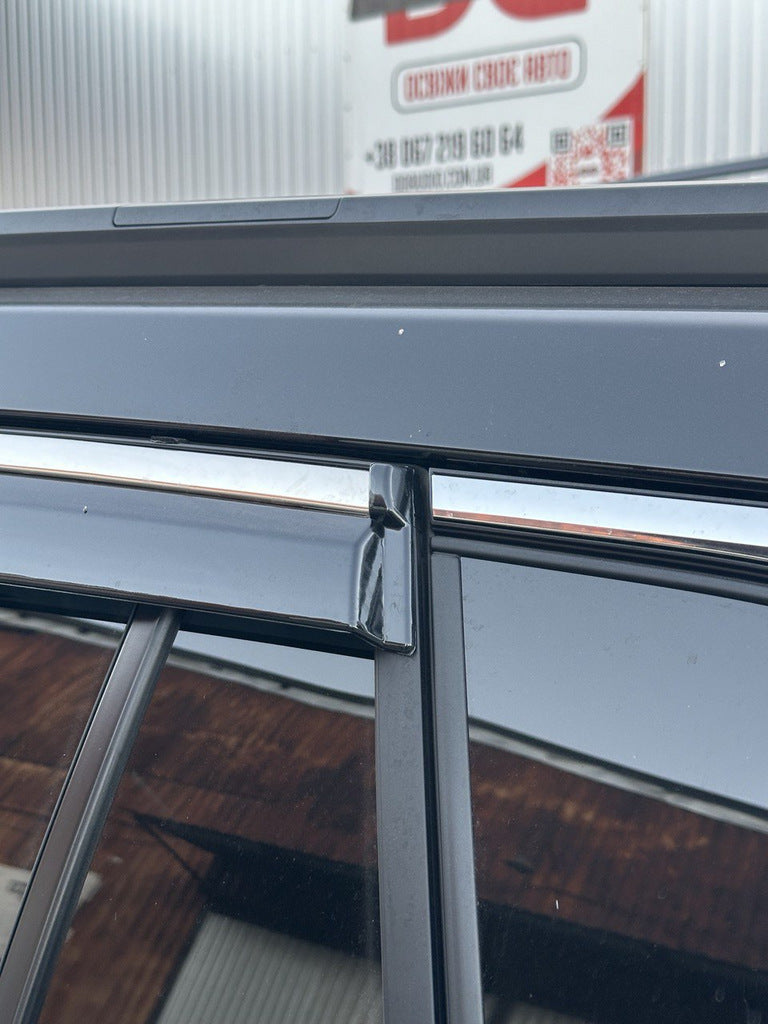 Window deflectors with chrome trim (4 pcs, Niken) for Toyota Corolla Cross 2020- - image 8