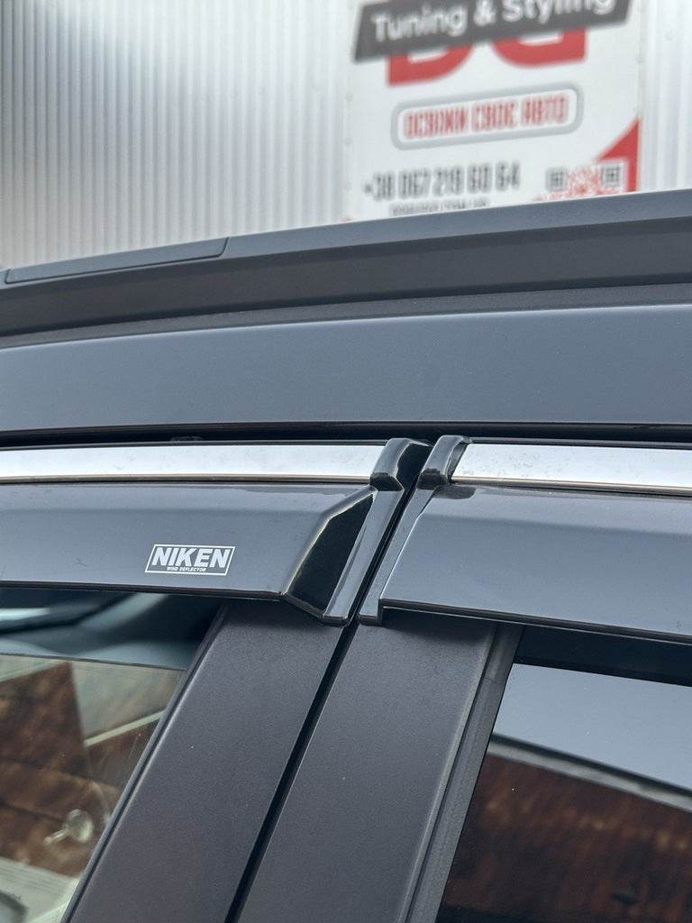 Windbreakers with chrome (4 pcs, Niken) for Toyota Corolla Cross - Reelken Auto