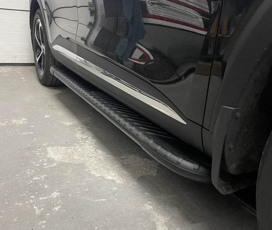 Side sills Bosphore Black (2 pieces, aluminum) for MG HS 2018- - Reelken Auto