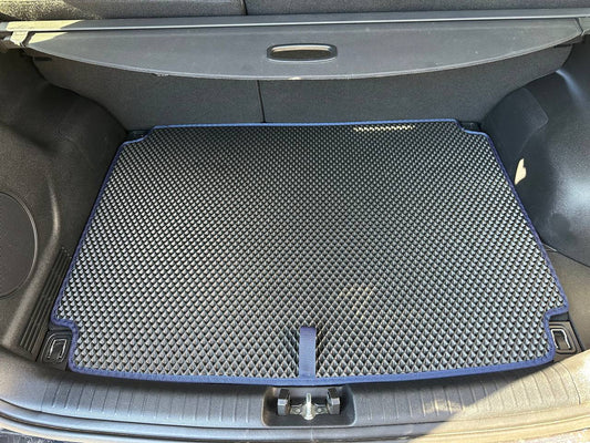 Trunk mat (E-Niro 2018-2022, with subwoofer, Black) for Kia Niro 2016↗ - image 1