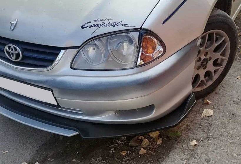 Universal front lip skirt Niken Gray (ABS) - Reelken Auto