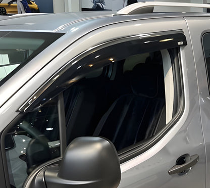 Window Deflectors with Chrome Trim (2 pcs, Niken) for Citroen Berlingo/Multispace 2018- - image 2