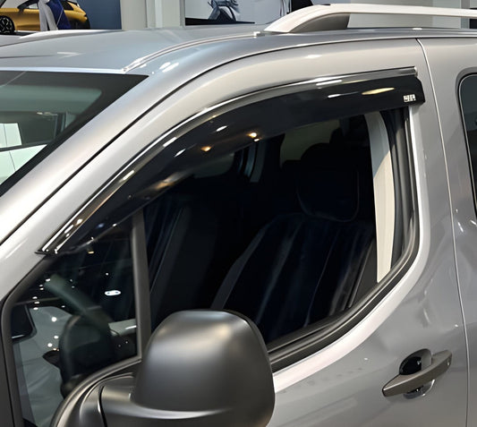 Window Deflectors with Chrome Trim (2 pcs, Niken) for Opel Combo 2019- - image 2